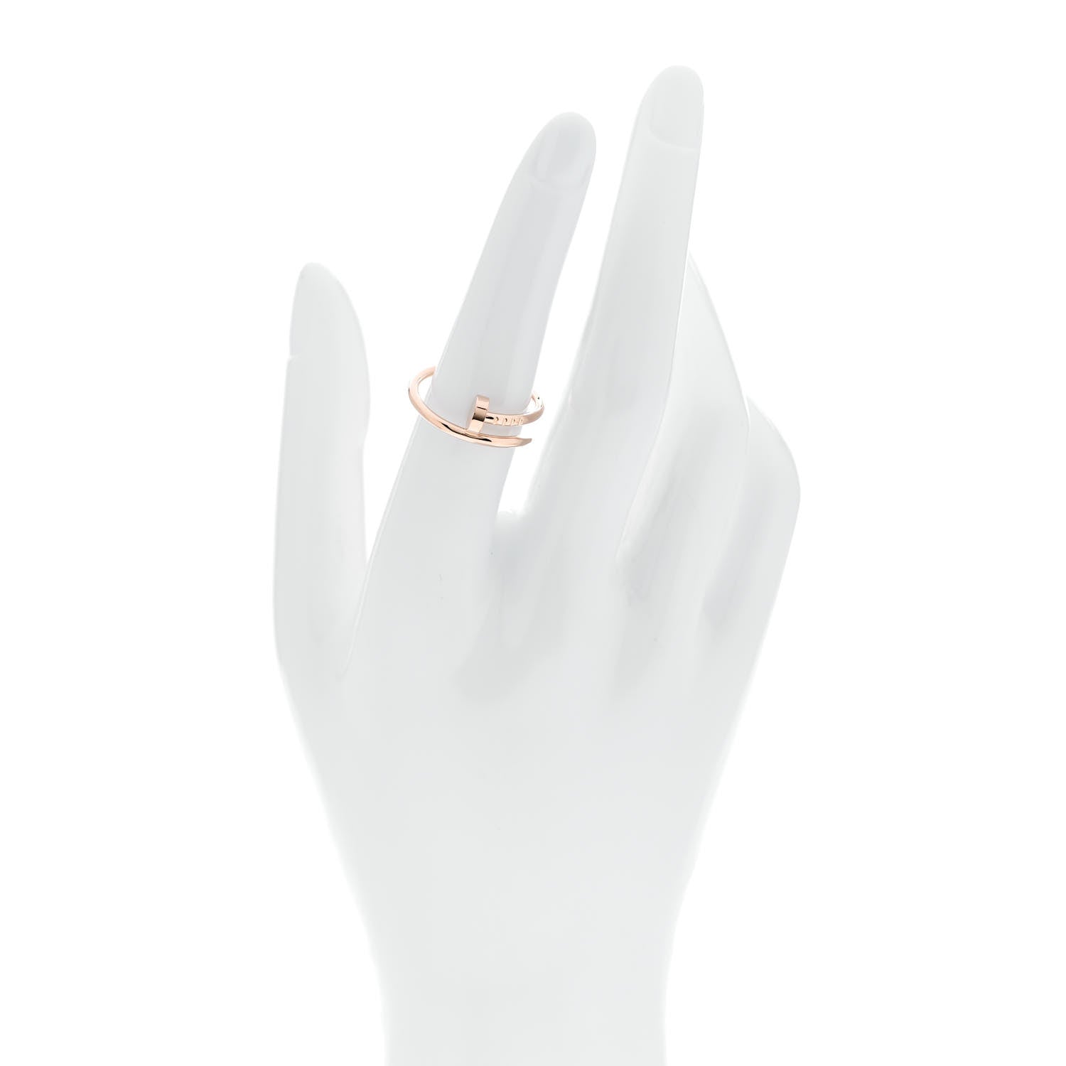 Cartier 18K Pink Gold Small Juste Un Clou Ring 54 7 2 of 6