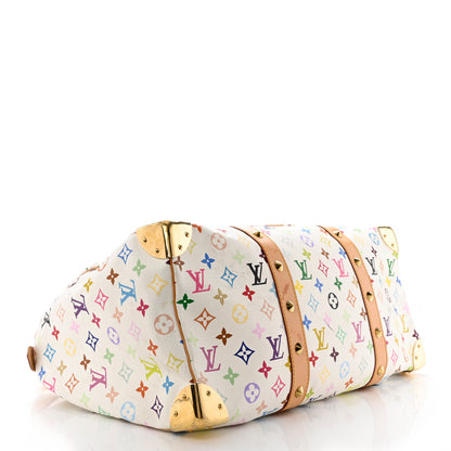 Louis Vuitton Monogram Multicolor Keepall 45 White 4 of 21