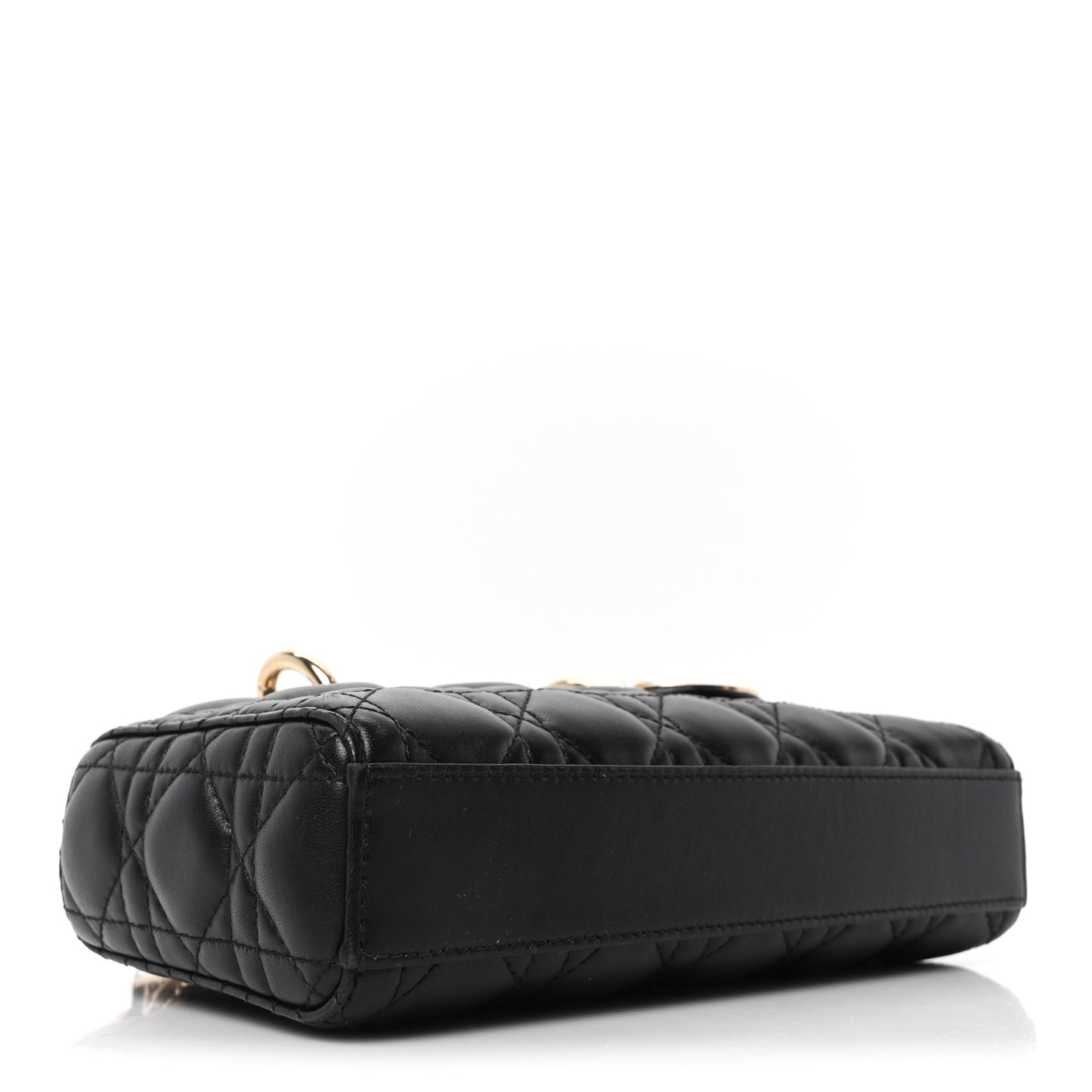 Lambskin Cannage Small Lady D-Joy Black
