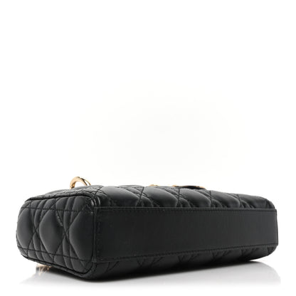 Christian Dior Lambskin Cannage Small Lady D-Joy Black 4 of 9