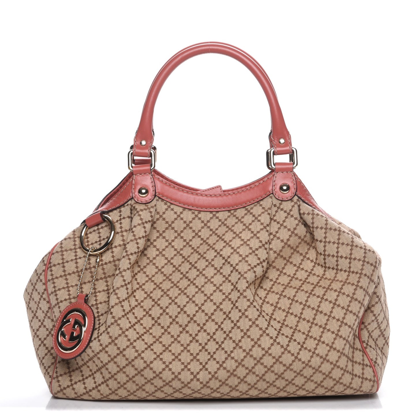 Diamante Medium Sukey Tote Coral