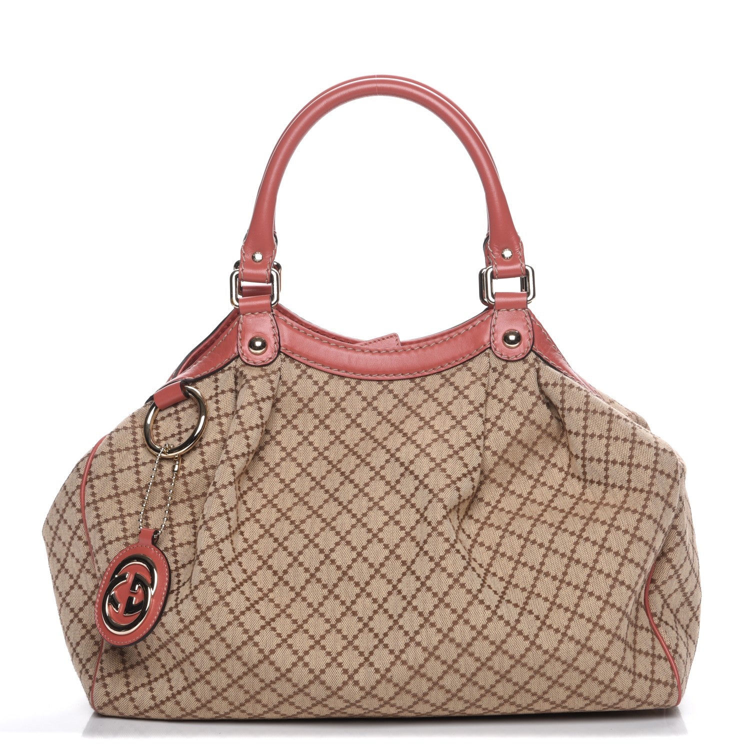 Gucci Diamante Medium Sukey Tote Coral 1 of 7