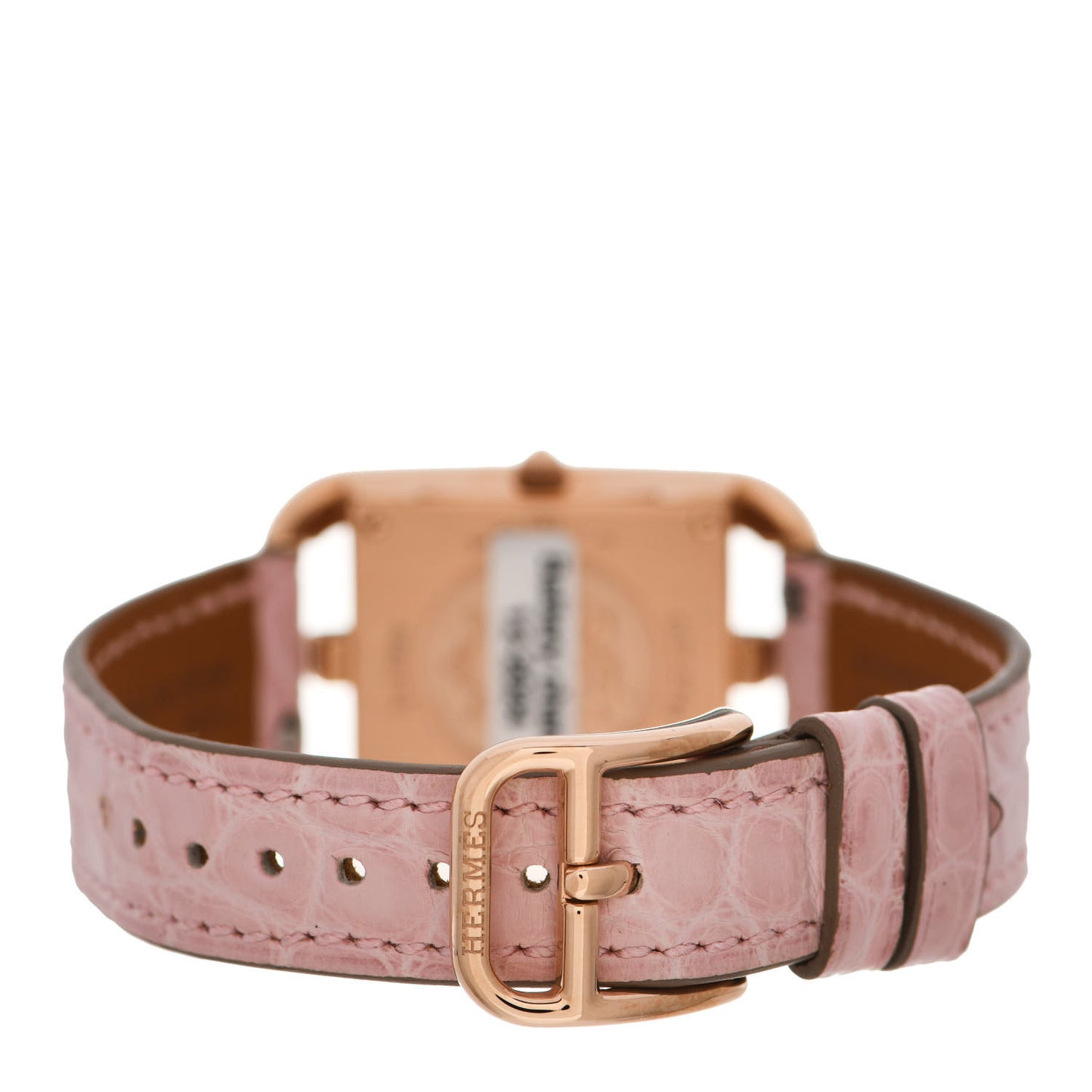 18K Rose Gold Alligator Diamond Bezel Mother of Pearl 23mm Cape Cod Quartz Watch Rose Pale