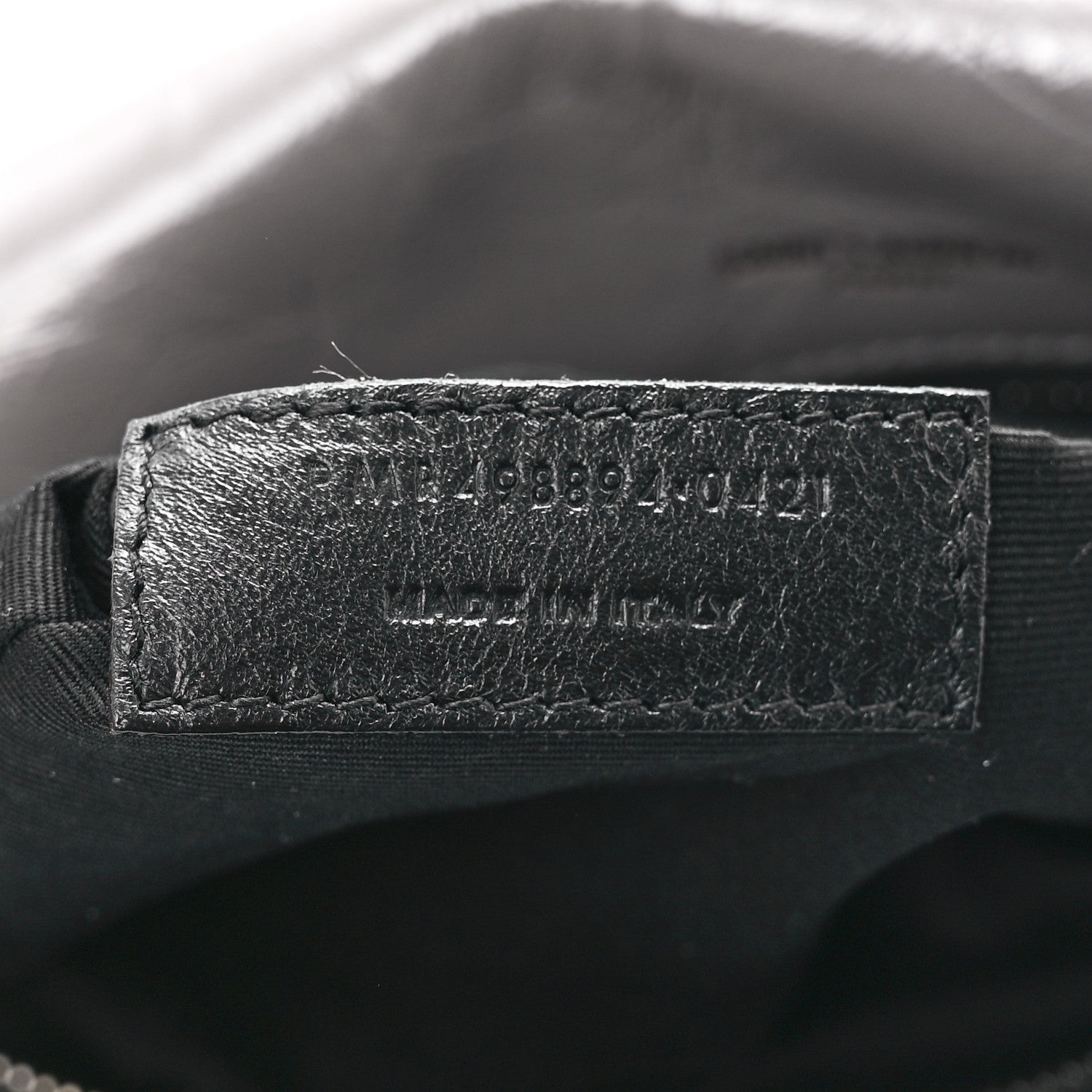 Saint Laurent Crinkled Calfskin Matelasse Monogram Medium Niki Chain Satchel Fog 8 of 13