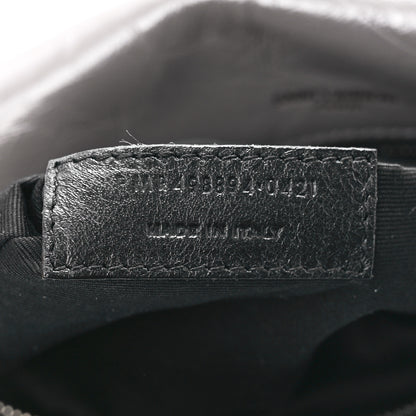 Saint Laurent Crinkled Calfskin Matelasse Monogram Medium Niki Chain Satchel Fog 8 of 13