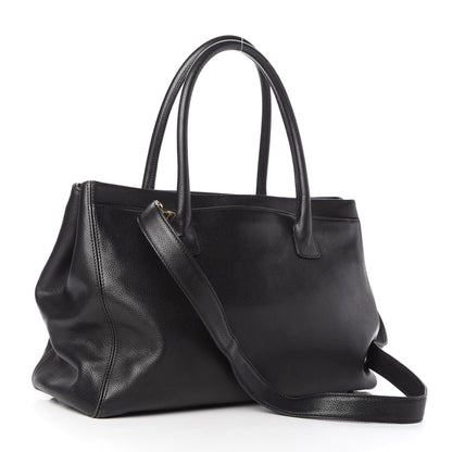 Chanel Calfskin Cerf Executive Shopper Tote Black 3 of 9
