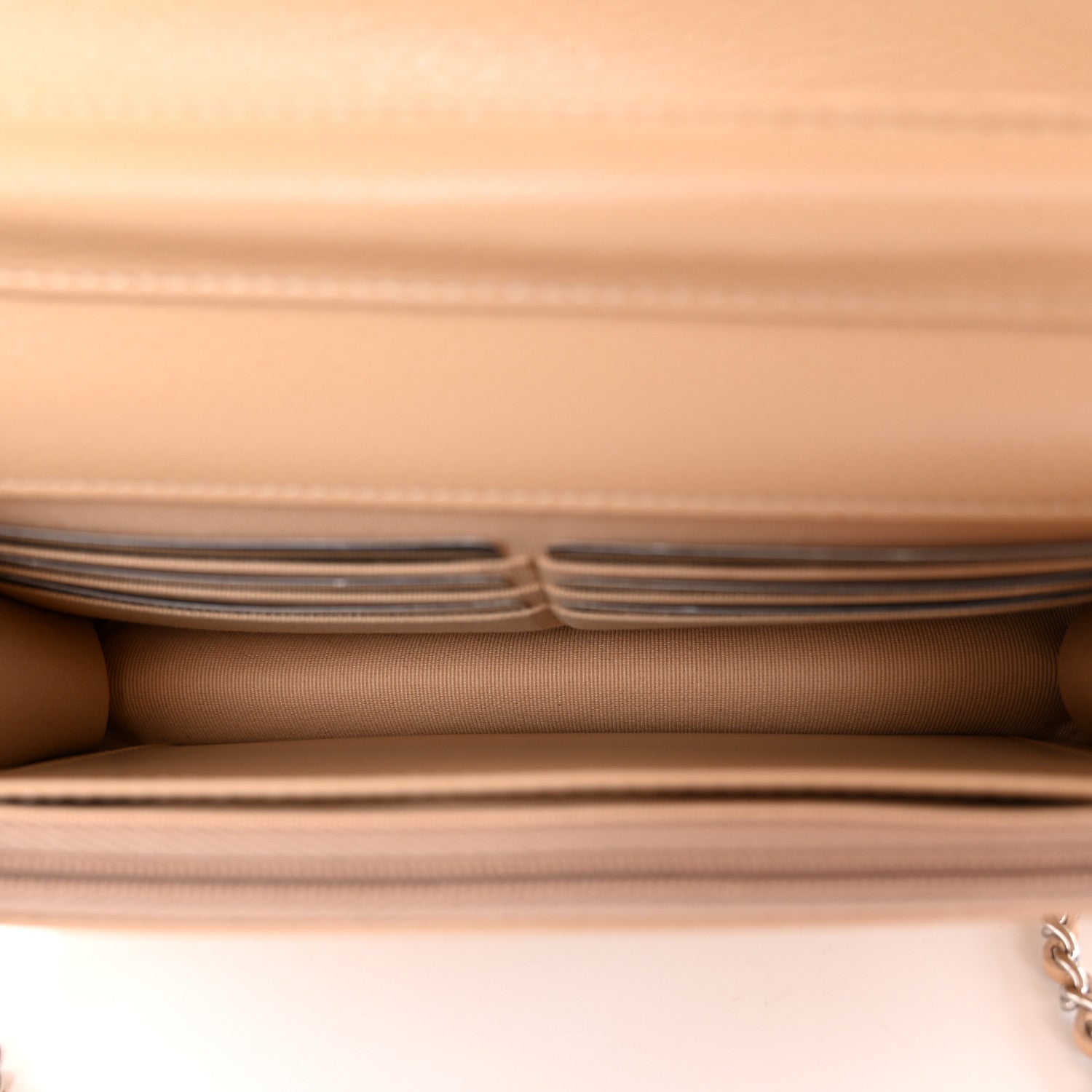 Chanel Caviar Quilted Wallet on Chain WOC Beige 5 of 12