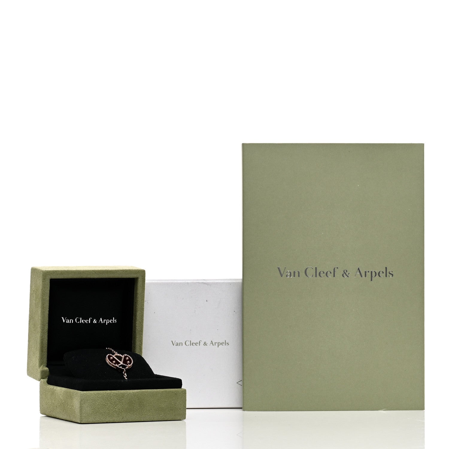 Van Cleef & Arpels 18K Rose Gold Carnelian Onyx Lucky Spring Open Wing Lady Bug Bracelet 5 of 5