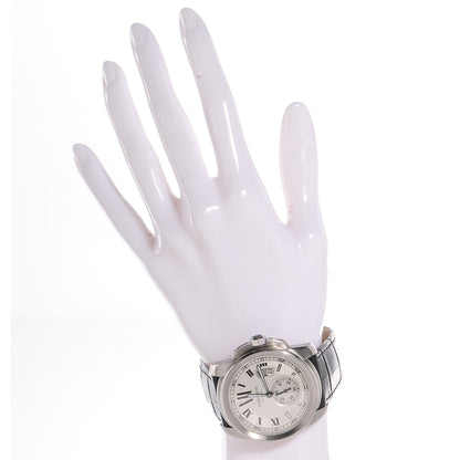 Cartier Stainless Steel Alligator 42mm Calibre de Cartier Automatic Watch 2 of 9