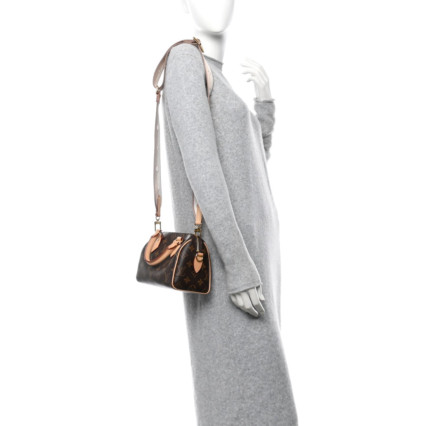 Monogram Speedy Bandouliere 20 Beige