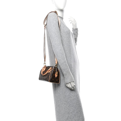 Louis Vuitton Monogram Speedy Bandouliere 20 Beige 2 of 13