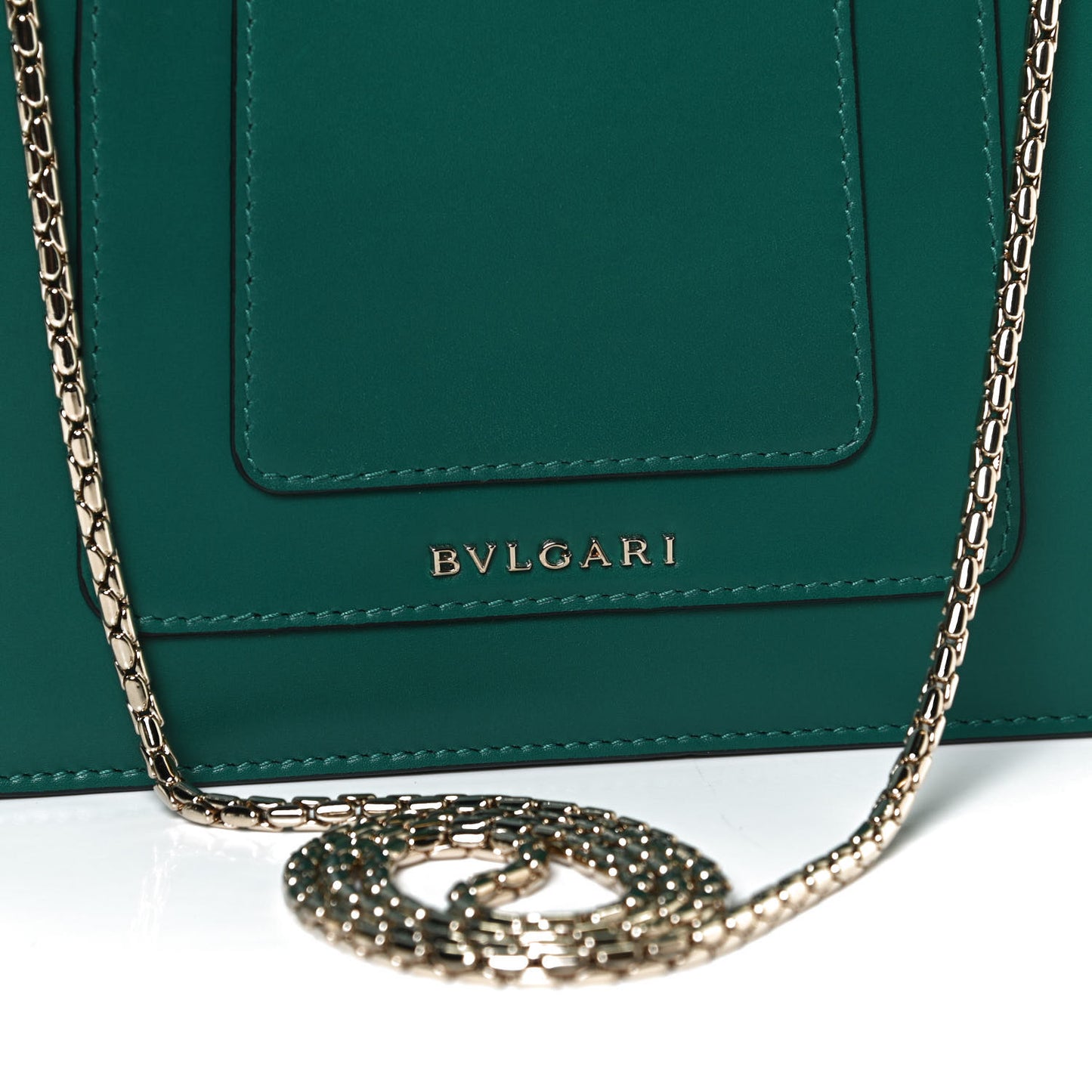 Calfskin Small Serpenti Forever Snake Strap Crossbody Bag Emerald Green
