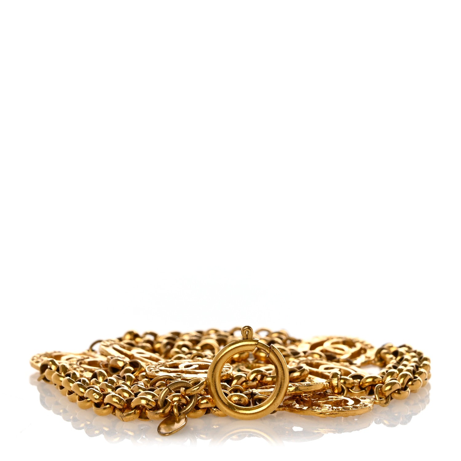 Chanel CC Medallion Chain Belt Gold 1 of 5