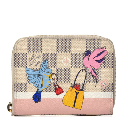 Louis Vuitton Damier Azur 2018 Christmas Animation Zippy Coin Purse 1 of 7