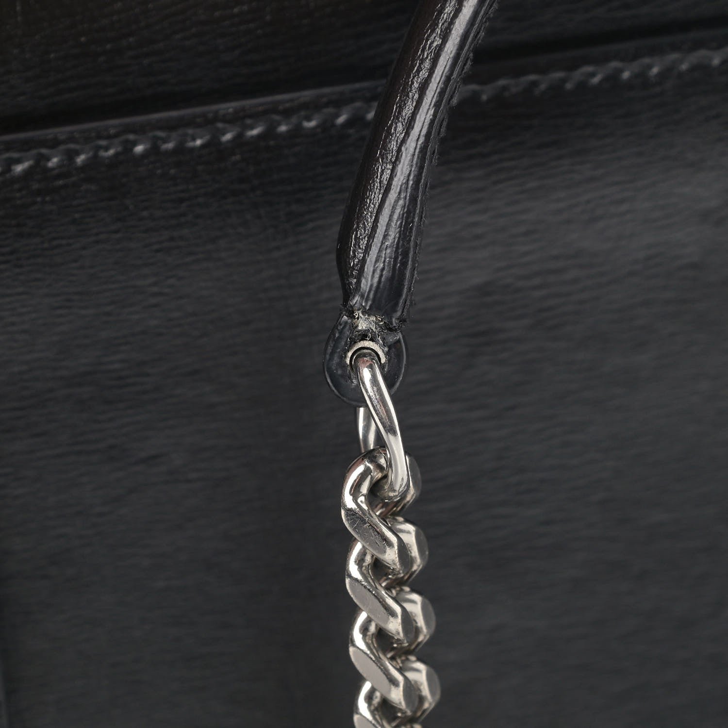 Saint Laurent Calfskin Medium Monogram Sunset Black 9 of 9
