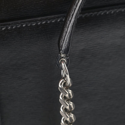 Saint Laurent Calfskin Medium Monogram Sunset Black 9 of 9