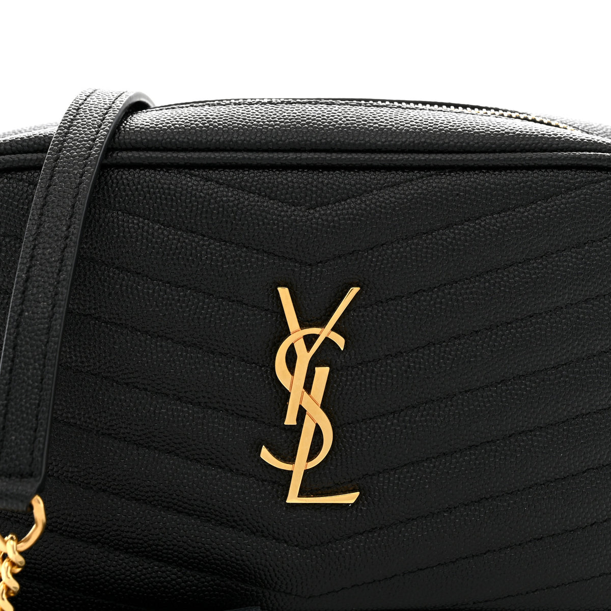 Grain De Poudre Matelasse Monogram Mini Lou Camera Bag Black