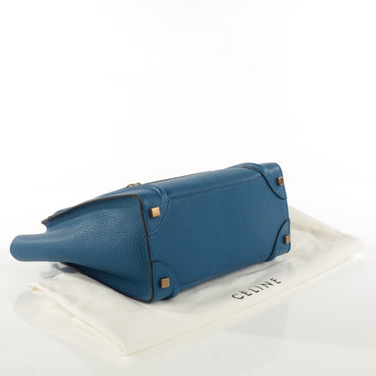 Celine Goatskin Micro Luggage Deepsea 4 of 8