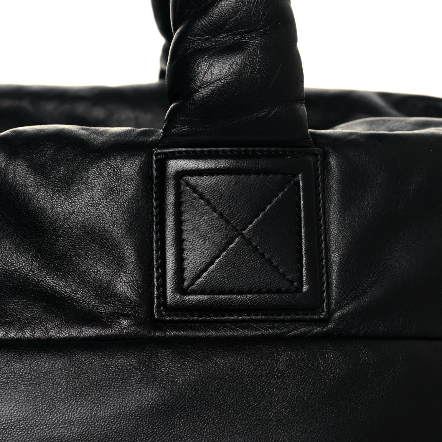 Chanel Lambskin Quilted Extra Large Coco Cocoon Reversible Tote Black 12 of 14