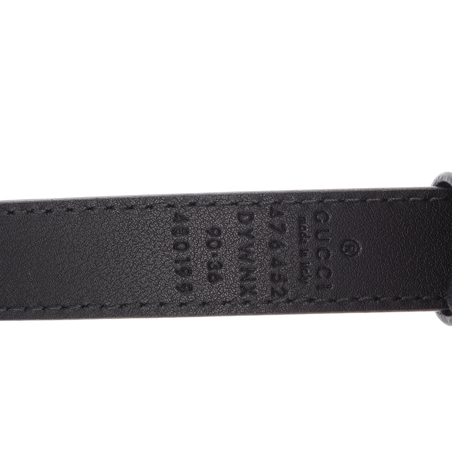 Gucci Calfskin Queen Margaret Bee Belt 90 36 Black 6 of 7