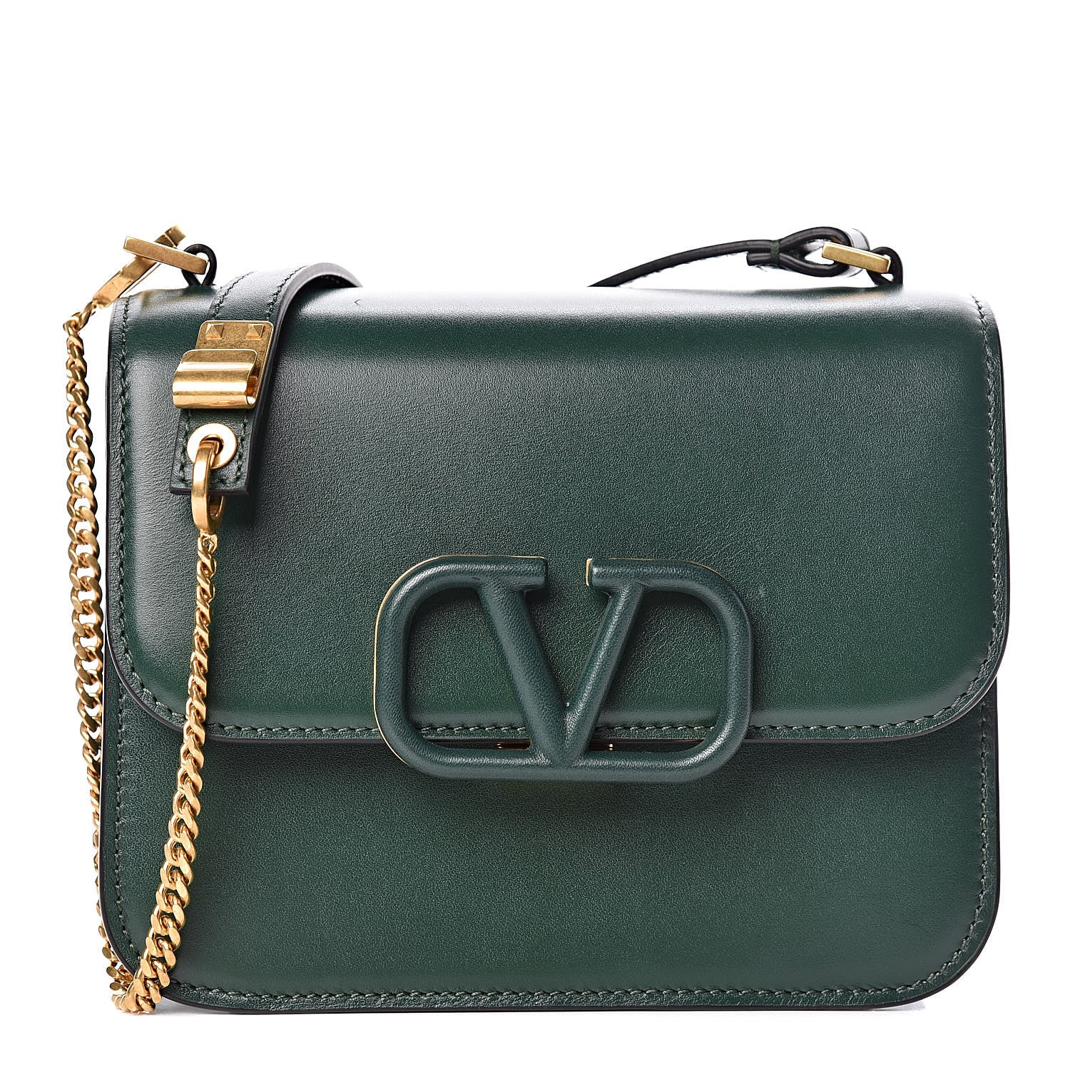 Valentino Garavani Smooth Calfskin Small VSling Shoulder Bag Green 3 of 12