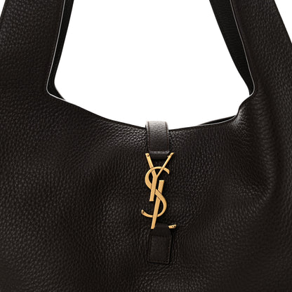Saint Laurent Grained Deerskin Bea Tote Marron Fonce 8 of 11
