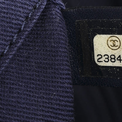 Chanel Canvas Sequin Small Deauville Tote Navy 7 of 10