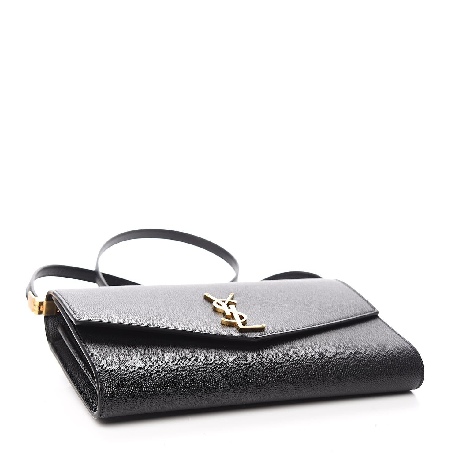 Saint Laurent Grain De Poudre Mini Uptown Crossbody Bag Black 4 of 10