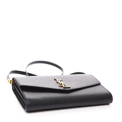 Saint Laurent Grain De Poudre Mini Uptown Crossbody Bag Black 4 of 10