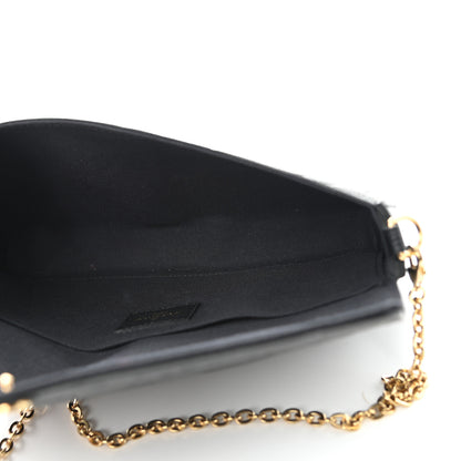 Louis Vuitton Empreinte Pochette Felicie Chain Wallet Black 5 of 8