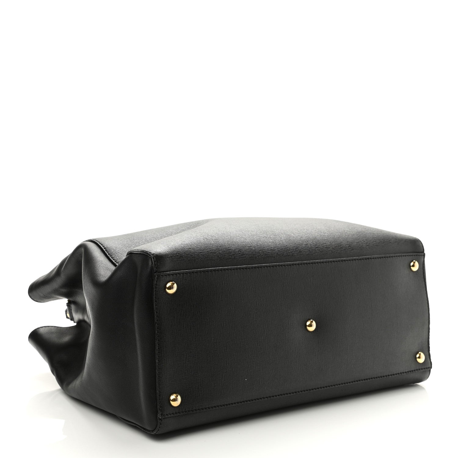 Fendi Vitello Elite Regular 2Jours Tote Black 4 of 10