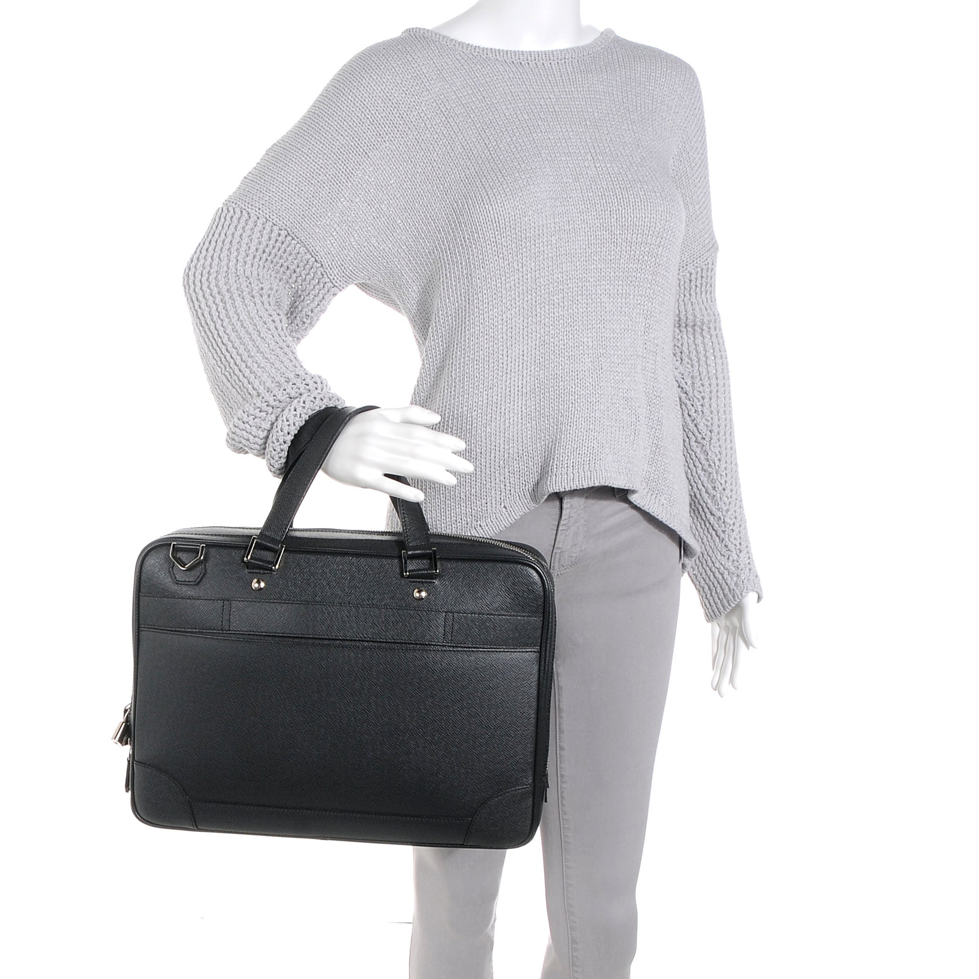 Louis Vuitton Taiga Alexander Briefcase Slate 2 of 8