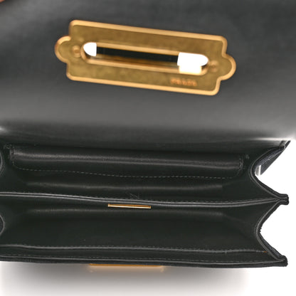 Prada Velvet City Calfskin Cahier Bag Black 5 of 9