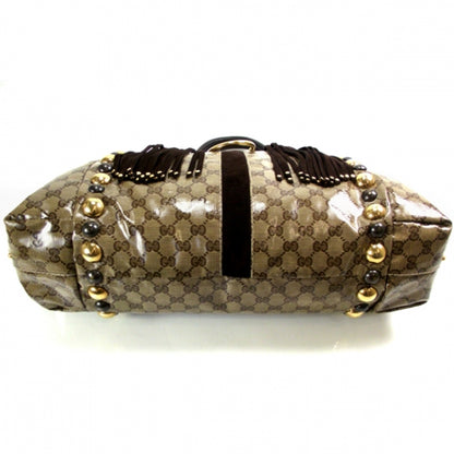 Gucci Crystal Monogram Babouska Tote Ebony 5 of 12