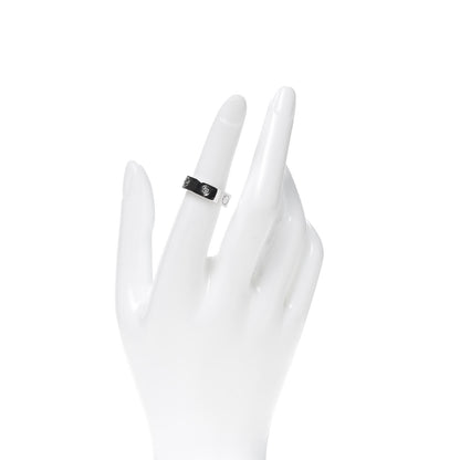 Cartier 18K White Gold 3 Diamond 5.5mm LOVE Ring 51 5.75 2 of 6