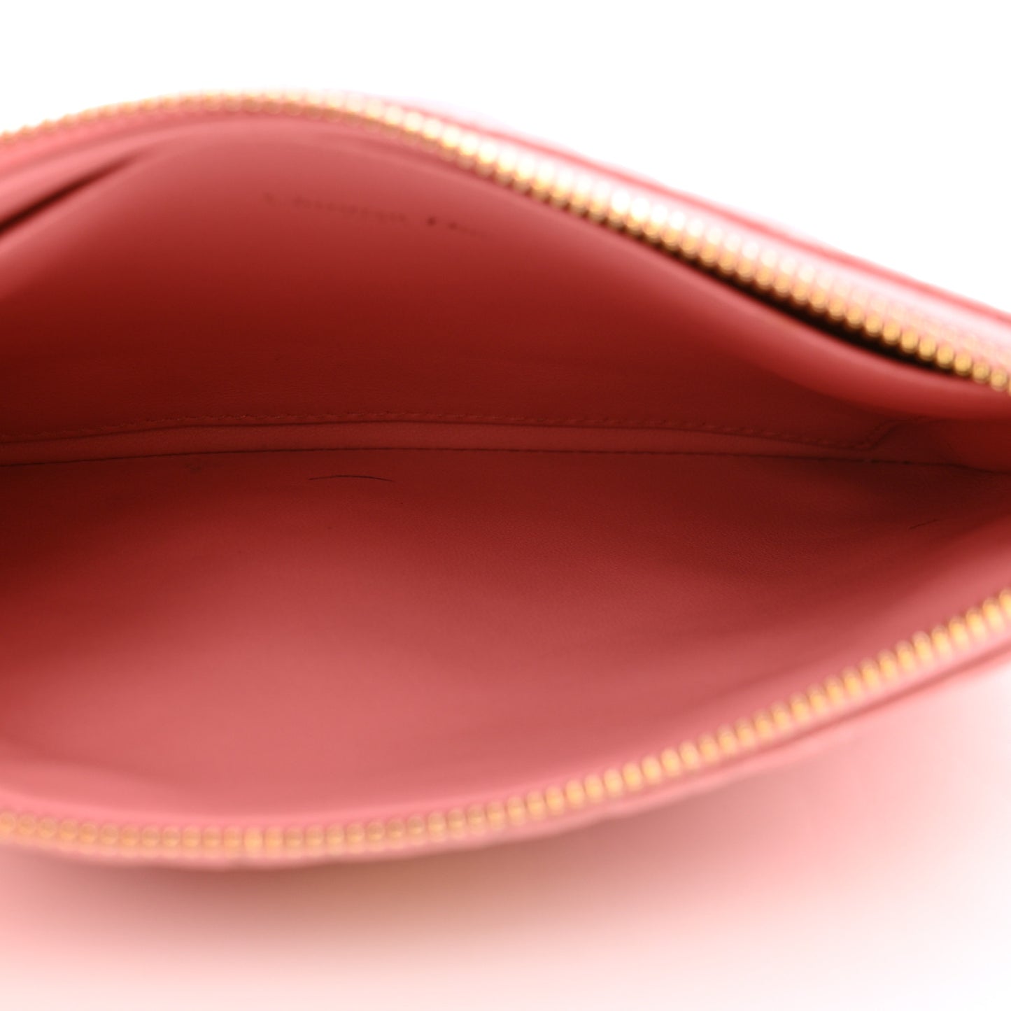 Calfskin Macrocannage Small Caro Daily Pouch Pink