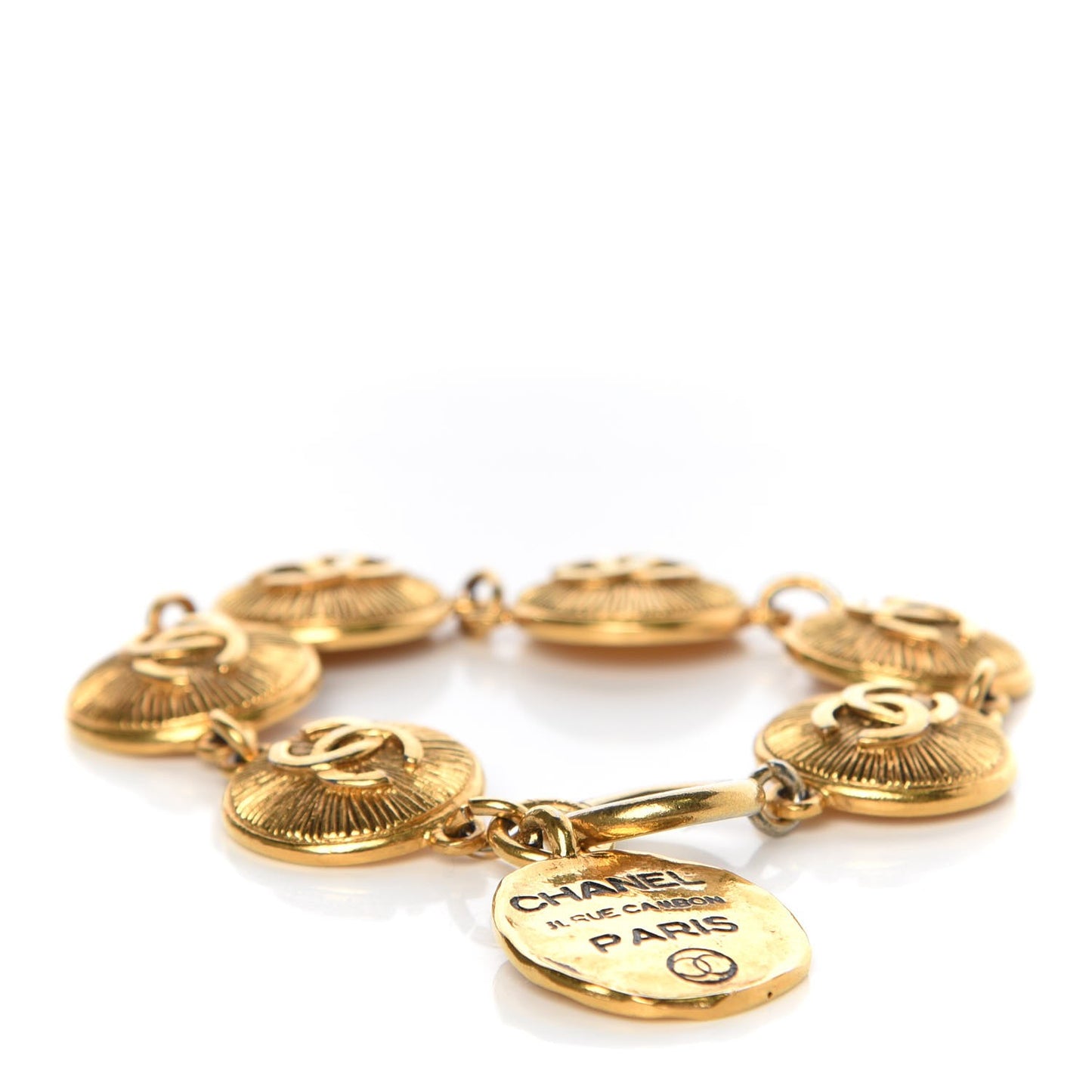 CC Medallion Bracelet Gold