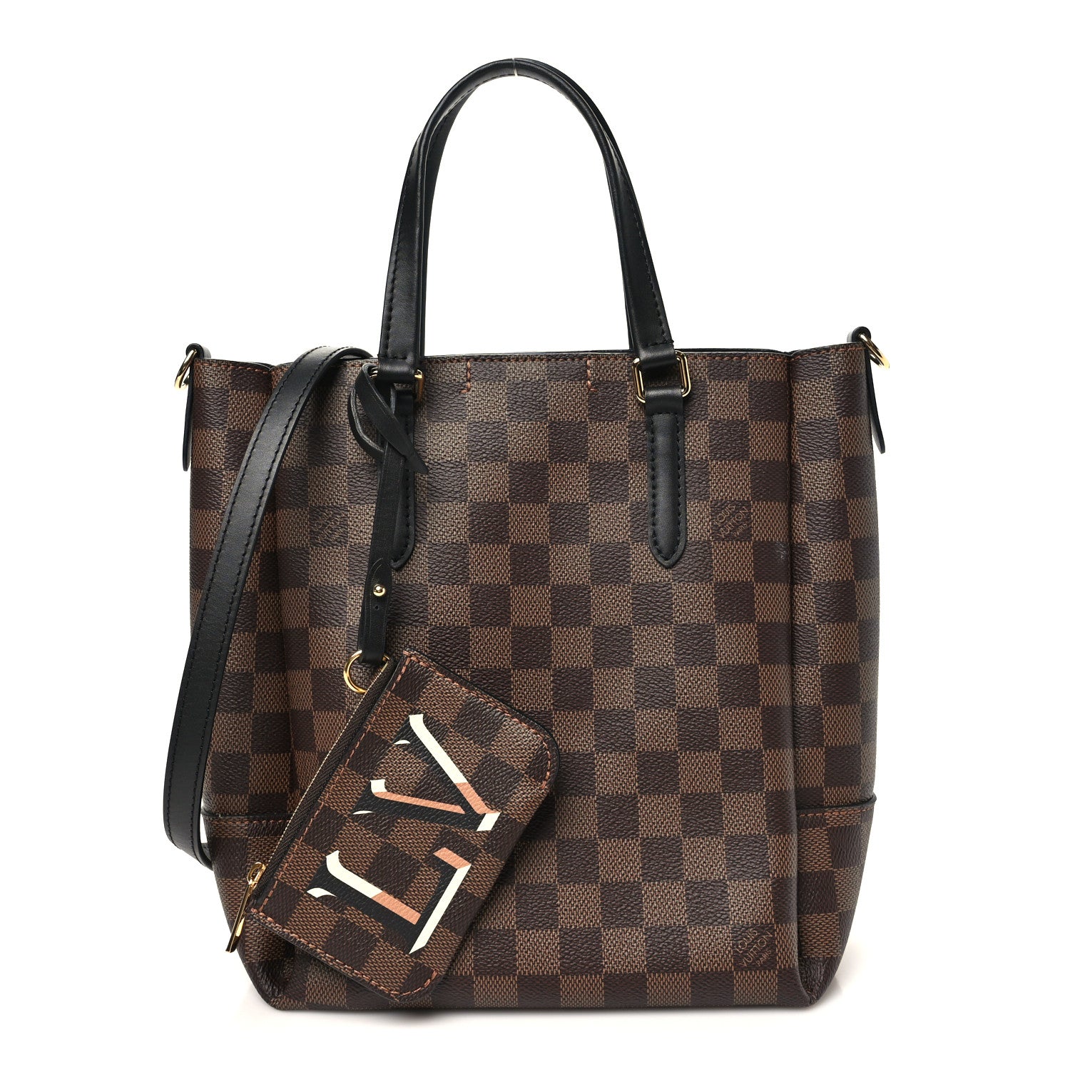 Louis Vuitton Damier Ebene Belmont PM Black 1 of 10