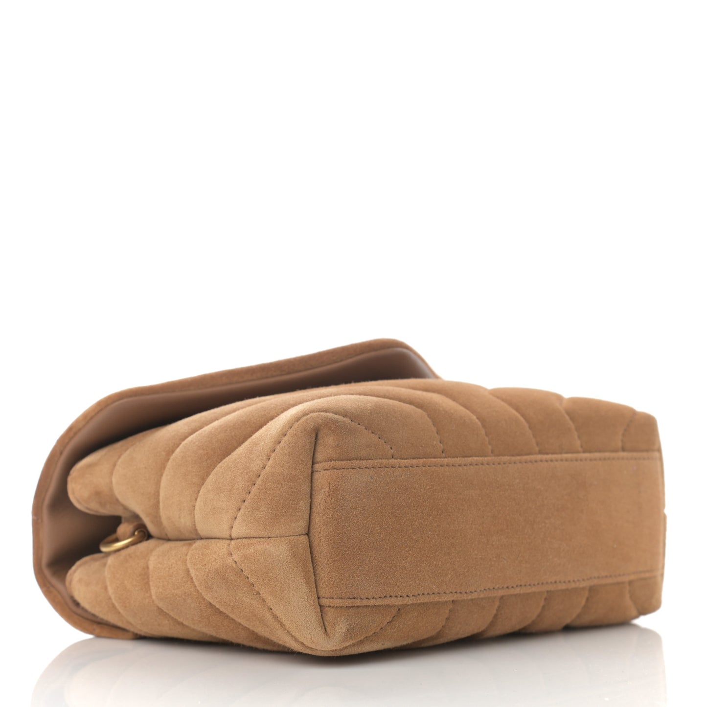 Suede Toy Loulou Shoulder Bag Cinnamon