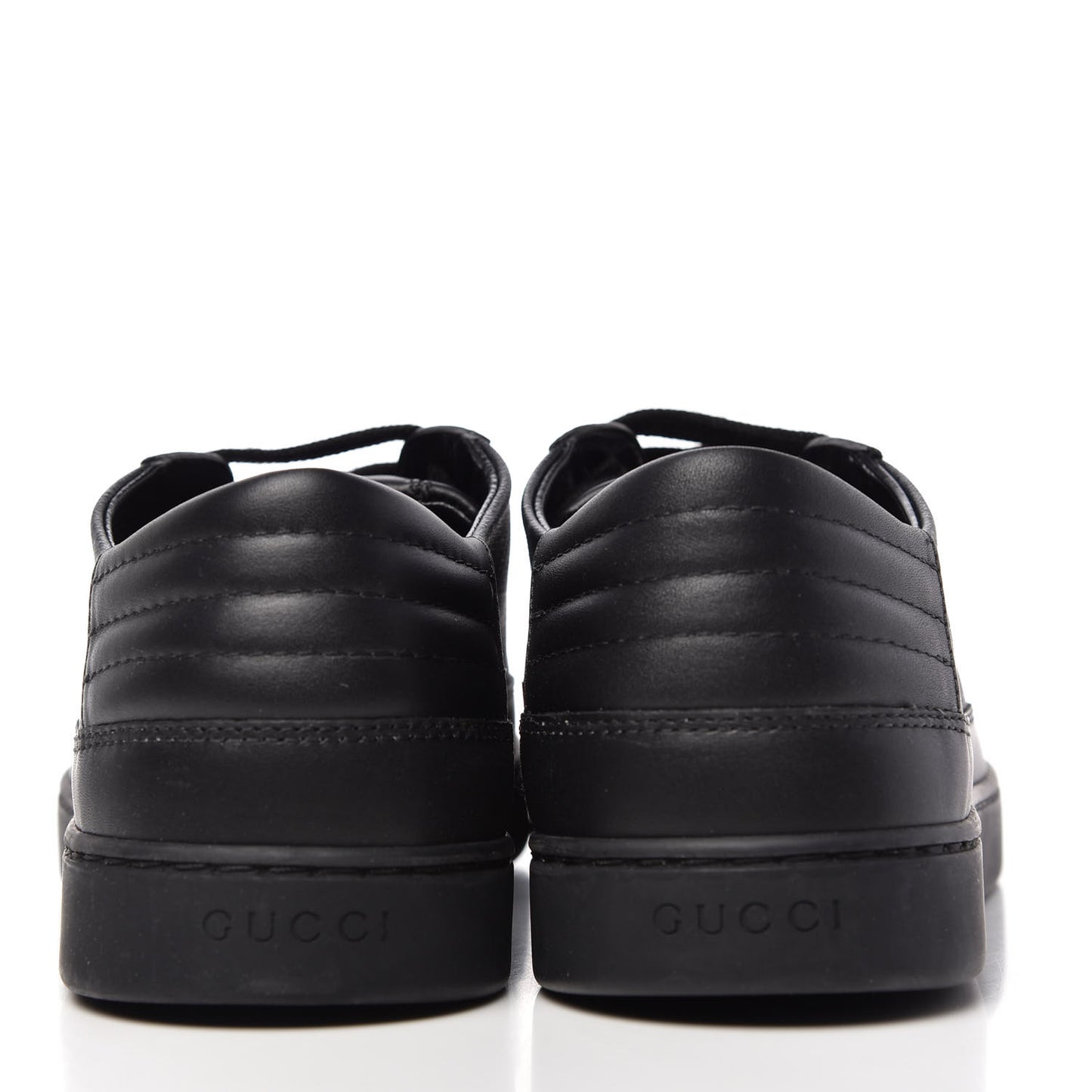 GG Supreme Monogram Mens Low Top Sneakers 8.5 Black