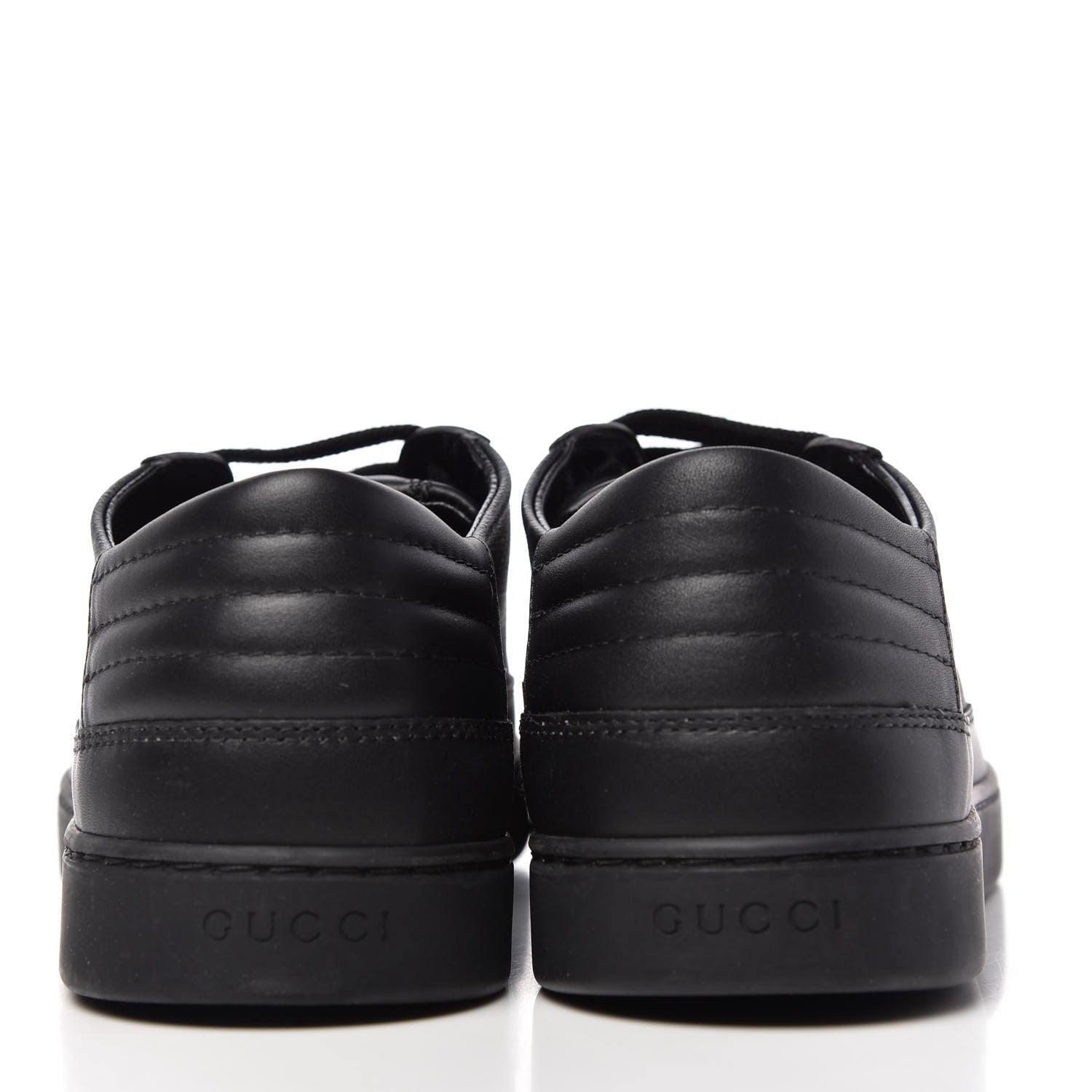 Gucci GG Supreme Monogram Mens Low Top Sneakers 8.5 Black 7 of 11