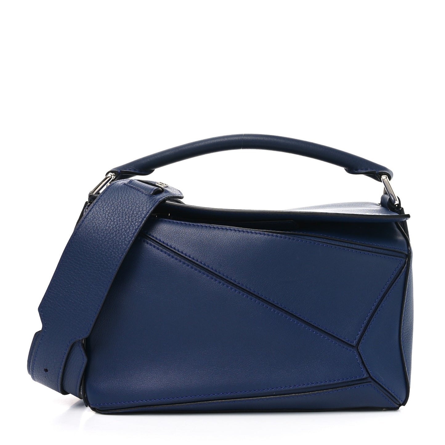 Calfskin Small Puzzle Bag Marine