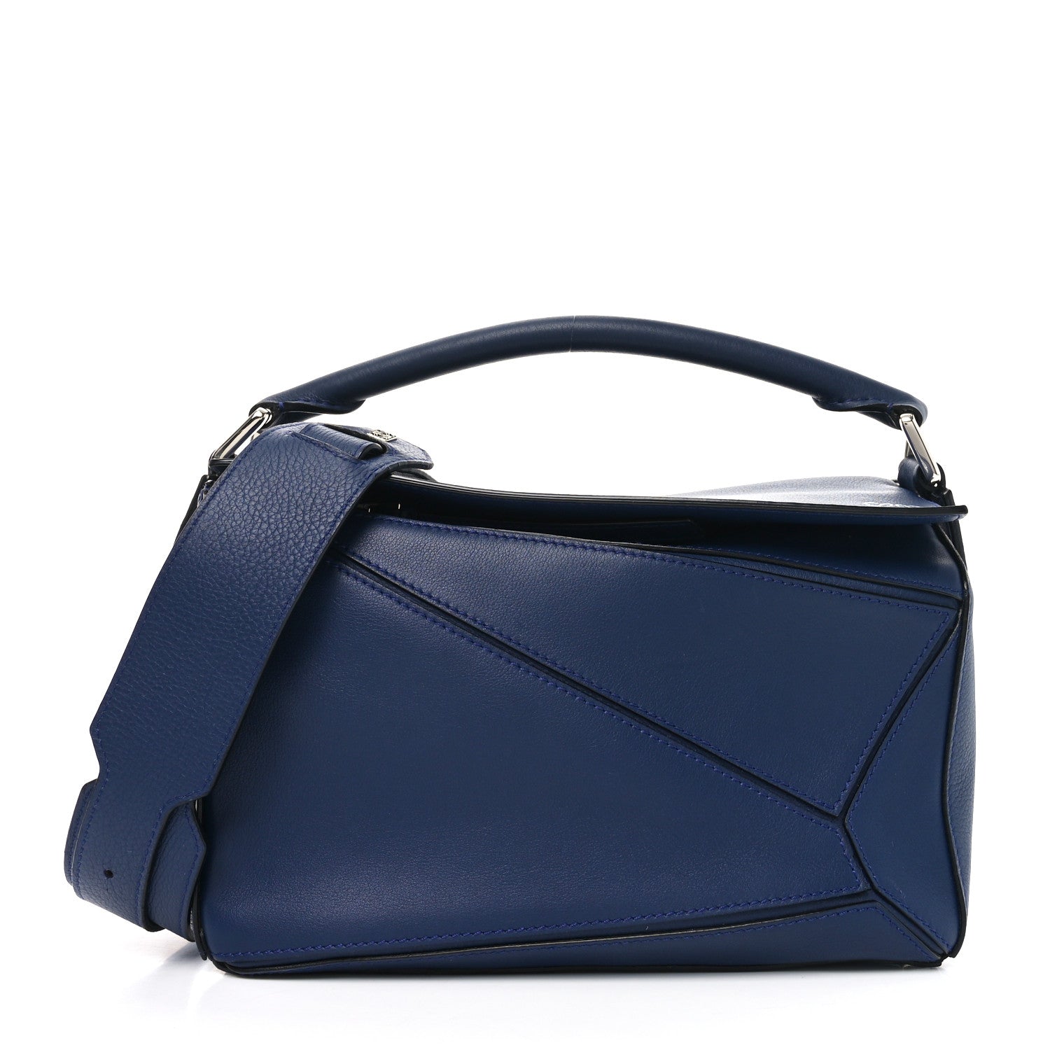 Loewe Calfskin Small Puzzle Bag Marine 1 of 10