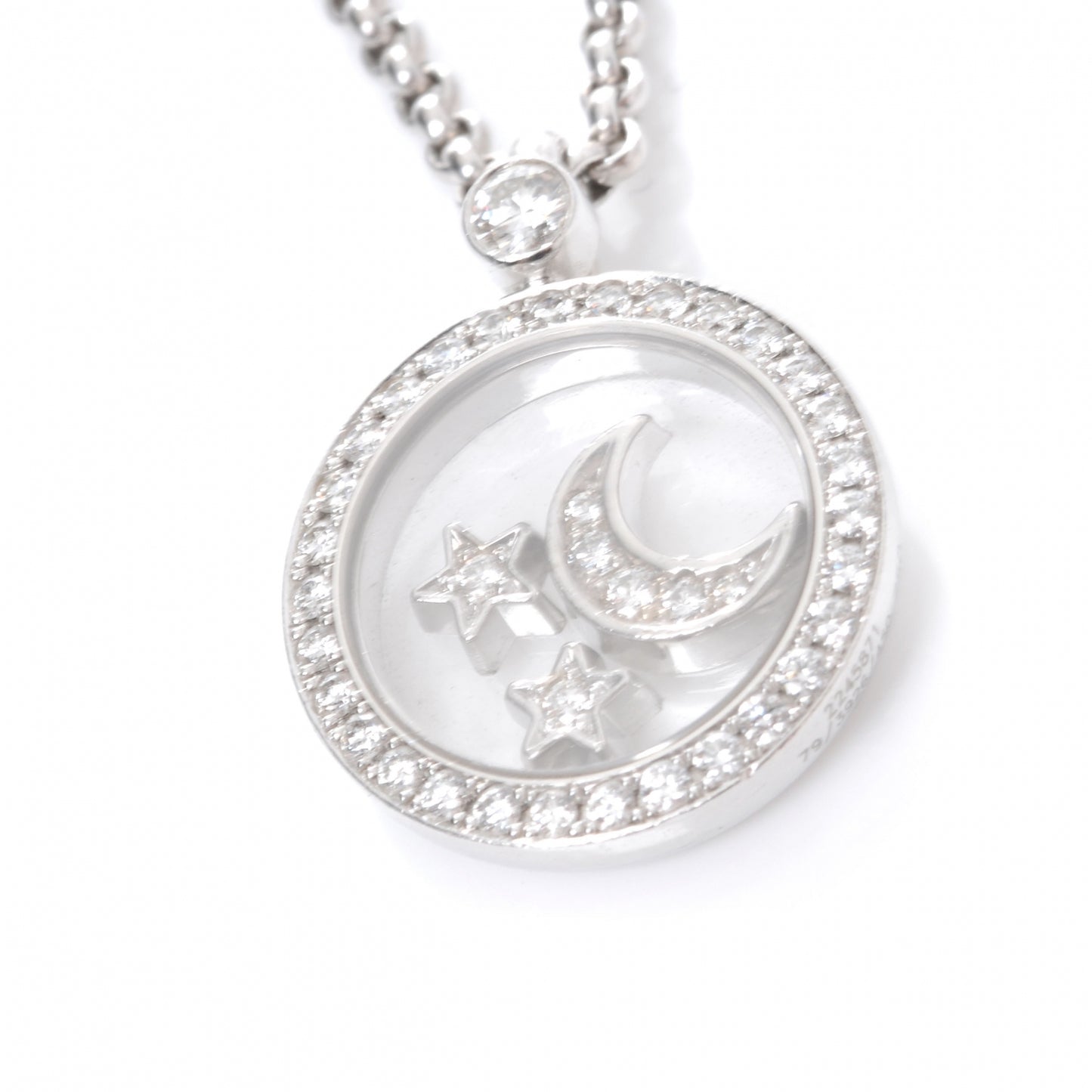 18k Diamond Happy Diamonds Stars Moon Necklace