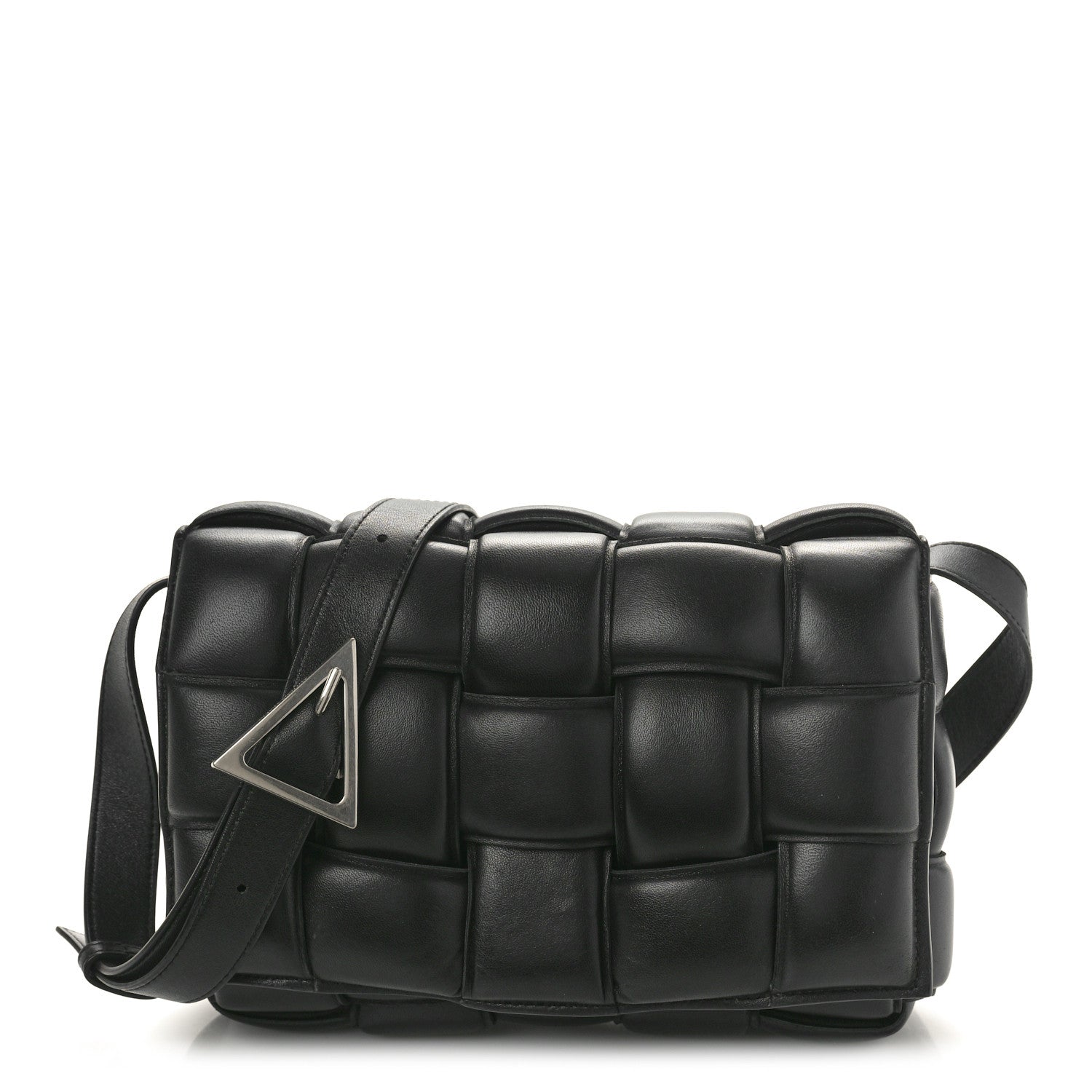 Bottega Veneta Nappa Maxi Intreccio Padded Cassette Crossbody Bag Black 1 of 10