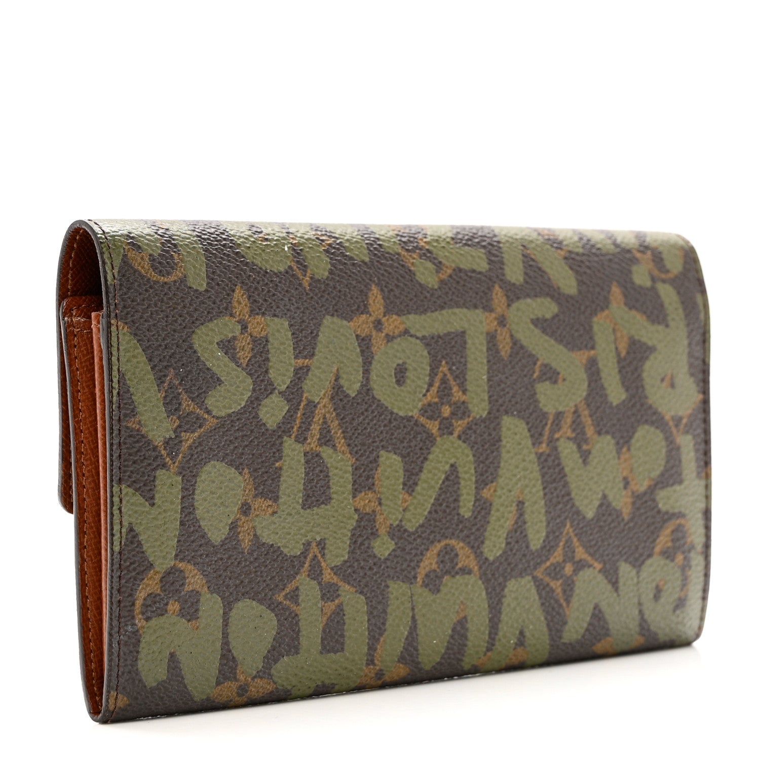 Louis Vuitton Monogram Graffiti Porte-Monnaie Wallet Kaki 3 of 7