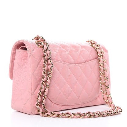 Chanel Caviar Quilted Small Double Flap Pink 3 of 19