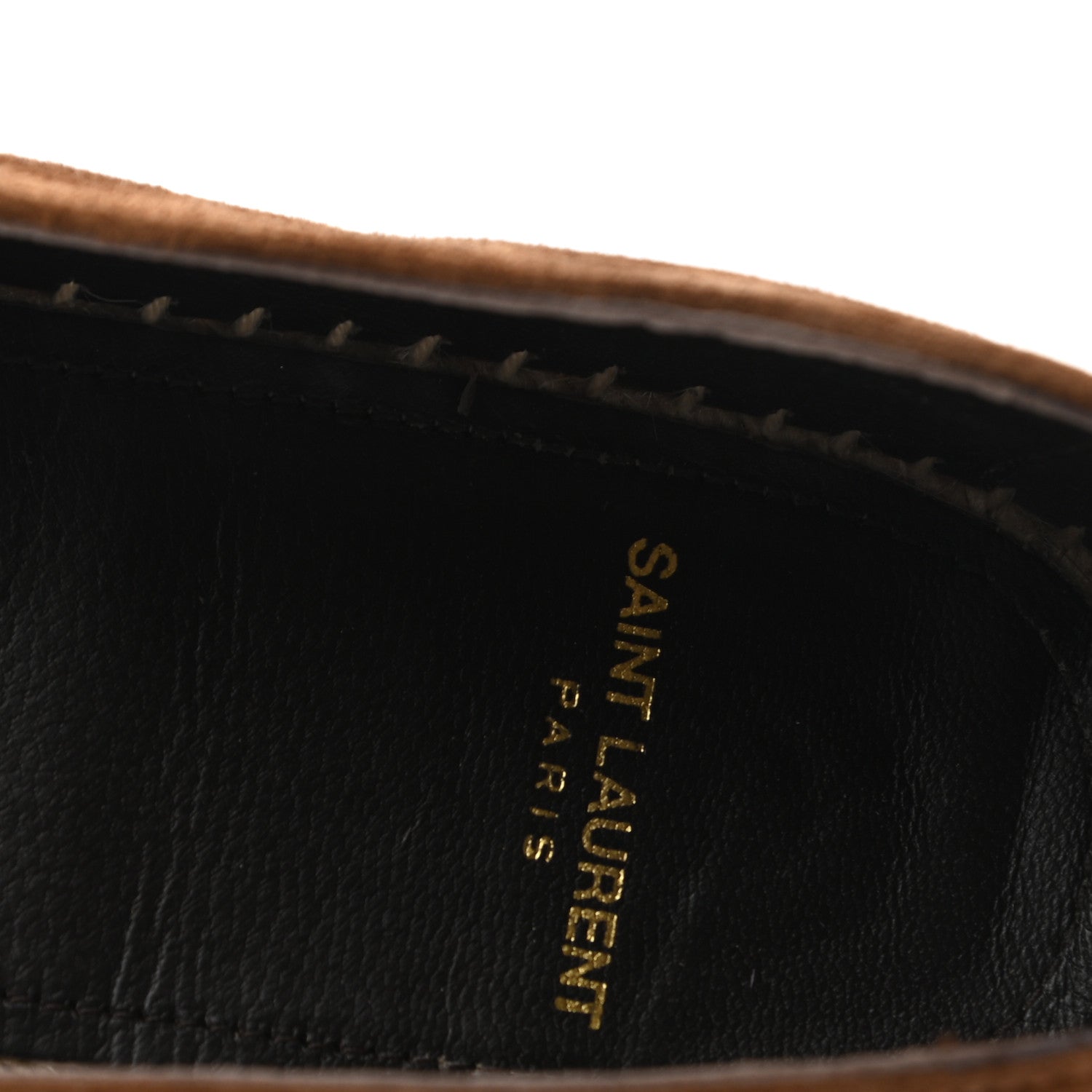 Saint Laurent Suede Monogram Espadrilles 38 Brown 7 of 8