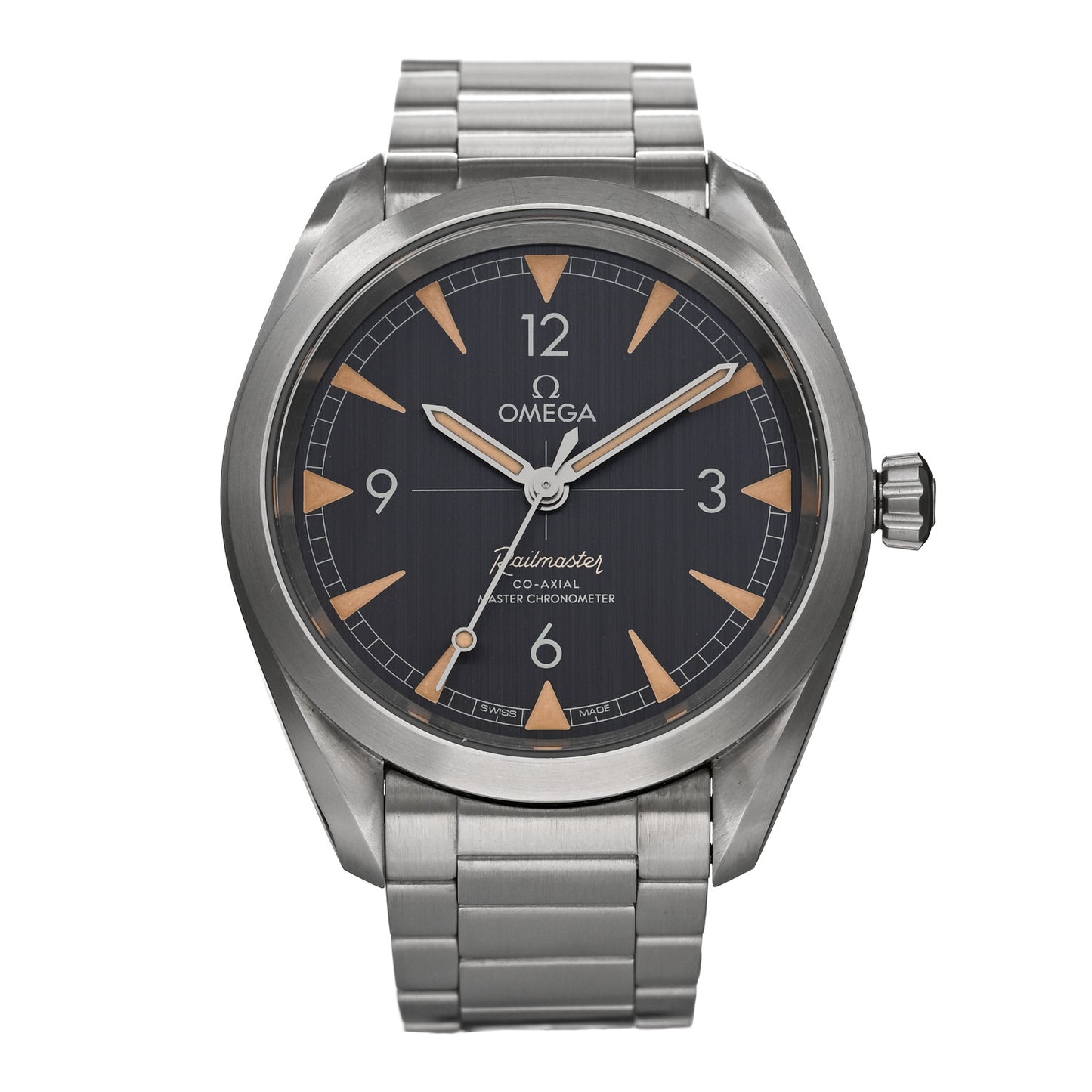 Stainless Steel 40mm Railmaster Co-Axial Chronometer Automatic Watch Black 220.10.40.20.01.001