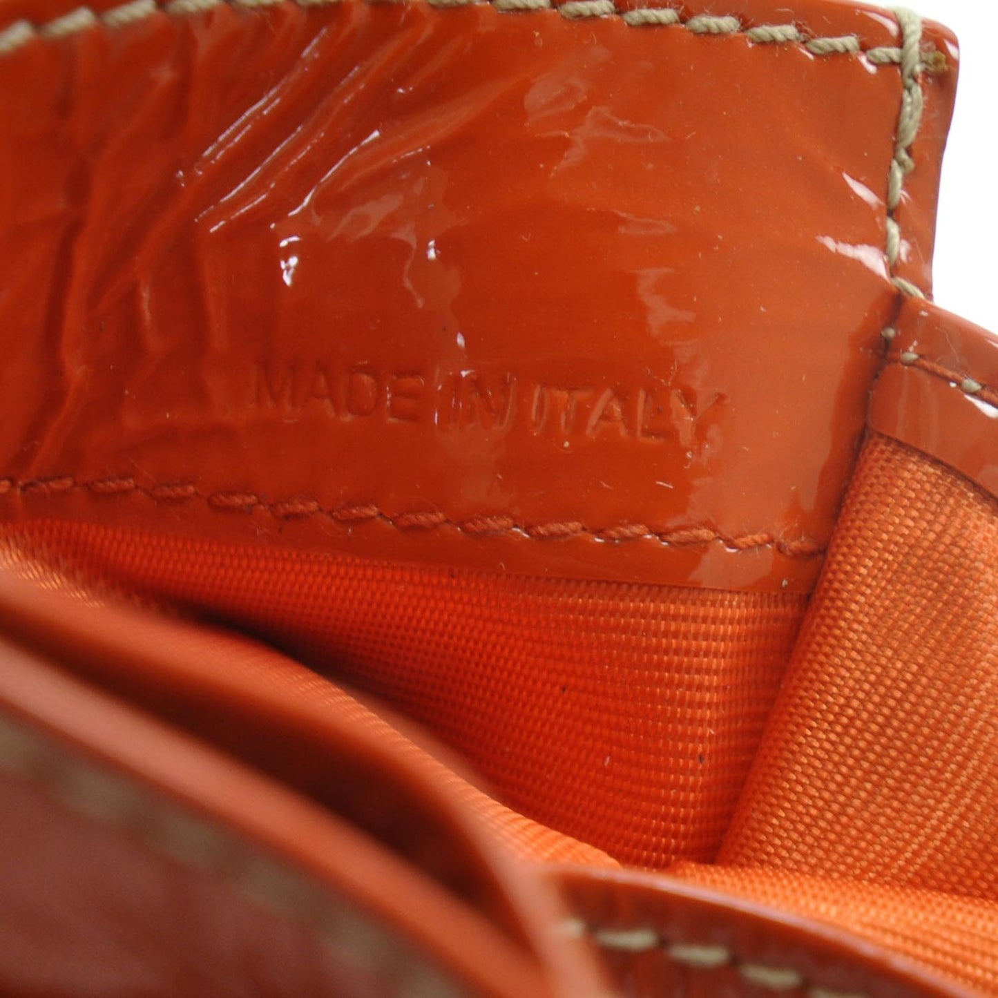 Vernice Card Holder Case Orange